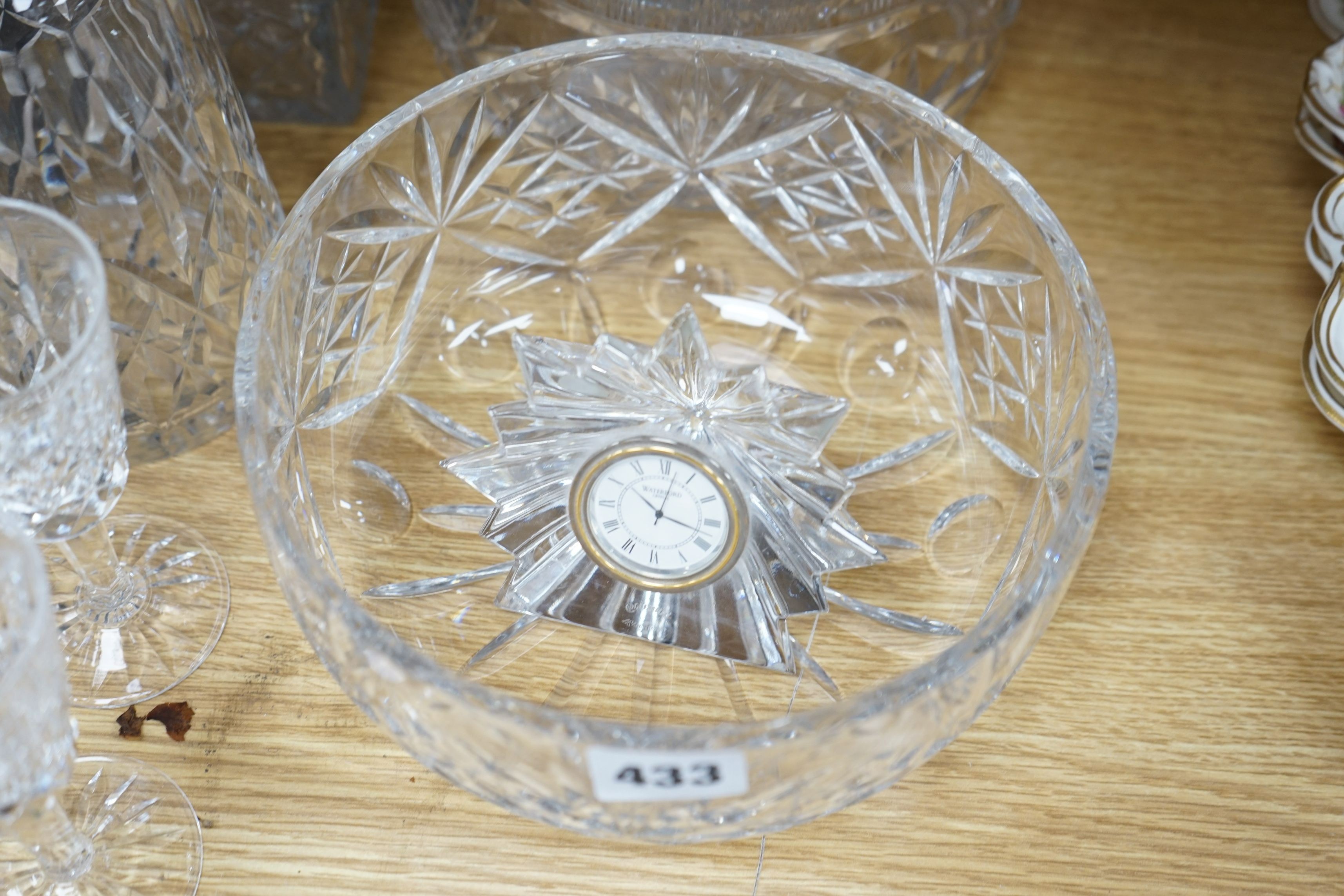 A quantity of mostly Waterford glass